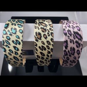 40MM 3colors Handmade Animal Print satin headband - NEW